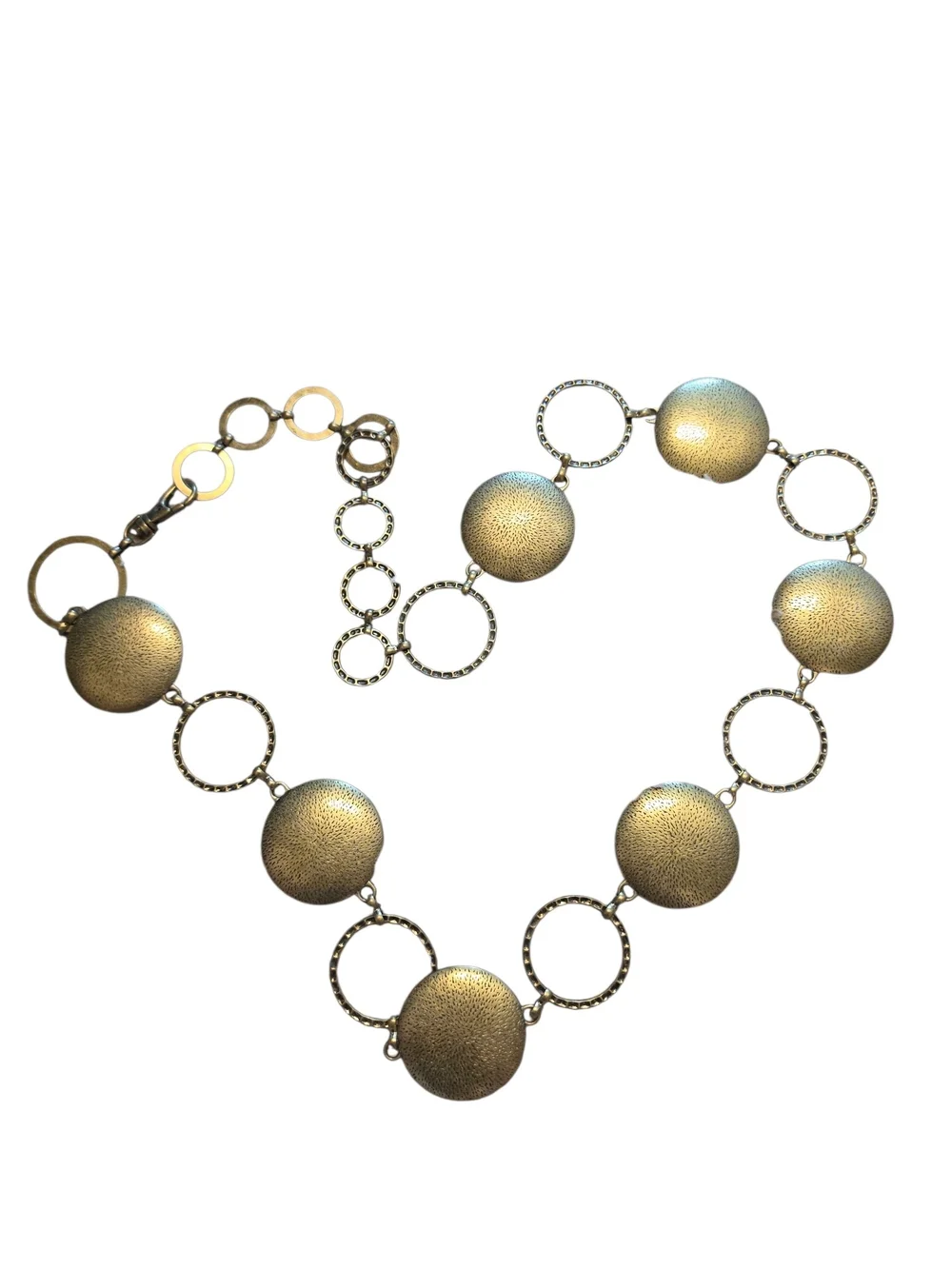 Gold Disc Chain Belt - Women's Fashion Accessory